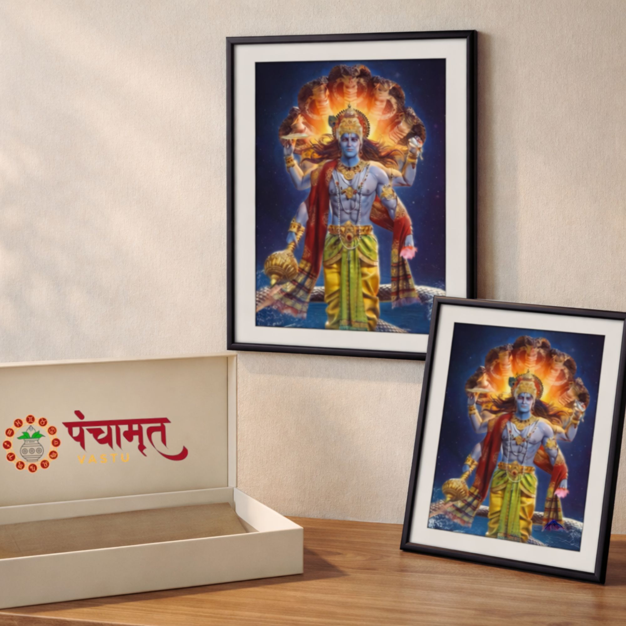 Vishnu ji wooden